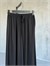 Premium İpeksi Tensel Bel Bağcıklı Pantolon (Siyah)