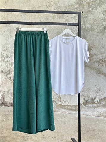 Premium Kalite Tensel Kumaş Pantolon (Zümrüt Yeşili)