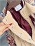 Premium Kapitone Kollu Peluş Kolej Mont (Bordo)