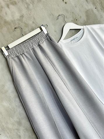 Premium Modal Kumaş Çımalı Pantolon (Gri)