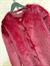 Premium Oversize Peluş Kürk Ceket (Bordo) 