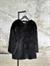 Premium Oversize Peluş Kürk Ceket (Siyah) 