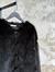Premium Oversize Peluş Kürk Ceket (Siyah) 