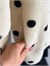 Puantiye Desenli Peluş Teddy Ceket (Ekru)