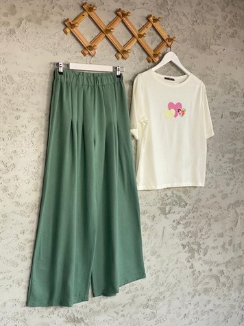 Salaş Etek Pantolon (Yeşil)
