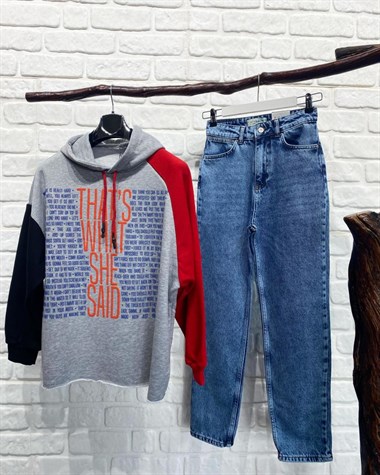 Salaş Kapşonlu Sweatshirt