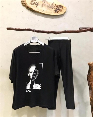 Salaş V yaka Basic Tshirt (SİYAH & BEYAZ)