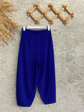 Şalvar Kesim Kumaş Pantolon (Saks)