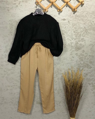 Saten Pantolon (Gold)