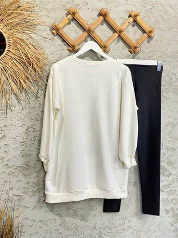 Sevimli Dufy Duck Tunik Sweat (Ekru)