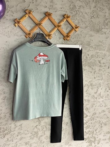 Şirine Baskılı Dokuma Tshirt