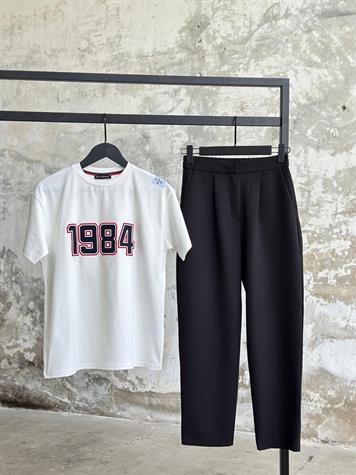 Sırt Lastik Detaylı Havuç Model Pantolon (Siyah)