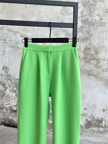 Sırt Lastik Detaylı Havuç Model Pantolon (Yeşil)