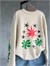 Sırt ve Kol Baskılı Tasarım Taş Yıkama Sweatshirt (Taş)