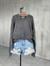 Sırt Yazı Detaylı Oversize Yumoş Tunik (Antrasit)