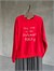 Statement Yazı Baskılı Sweatshirt (kırmızı)
