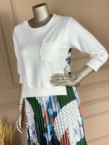 Sweat Detaylı Elbise
