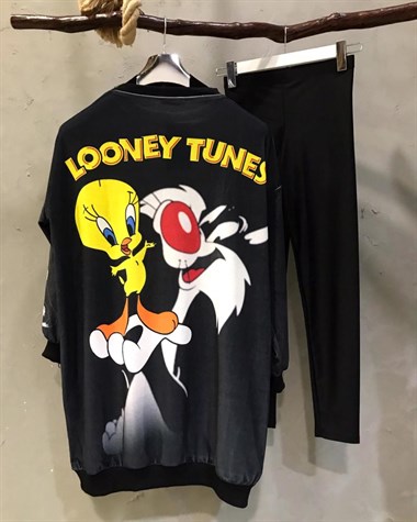 Sylvester ve Tweety Sweat (Siyah)