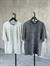 Taş Yıkama Oversize Dokuma Tshrt (Gri)