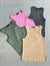 Taş Yıkamalı Halter Yaka Atlet (Antrasit/Pembe/Haki/Camel)
