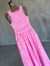 Taş Yıkamalı Halter Yaka Takım (Pembe)