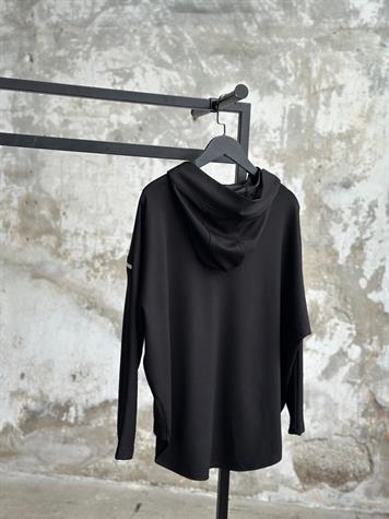 Tasarım Fermuar Detaylı Sweat (Siyah)