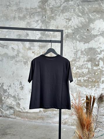 Gold Varak Kaplamalı Tişört (Siyah)