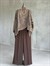 Tasarım Leopar Pelerin Model Bluz (Kahve)
