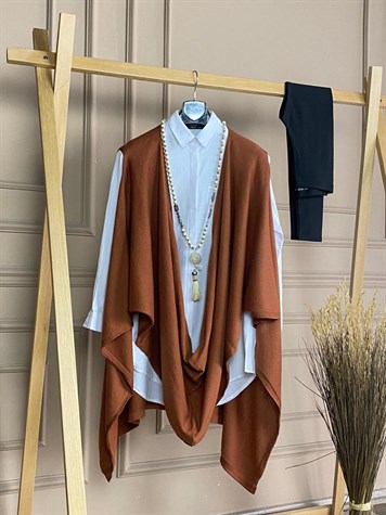 Tasarım Model Asimetrik Kesim Yelek (Tarçın)
