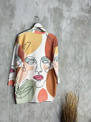 Tasarım Model Çelik Triko Düğmeli Hırka (Karışık Renk)