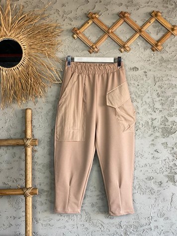 Tasarım Model Cepli Pantolon (Vizon)