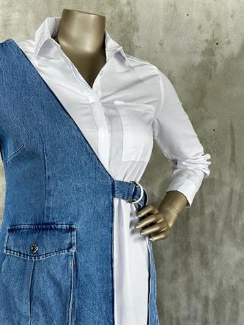 Tasarım Model Denim Yelek (Mavi)