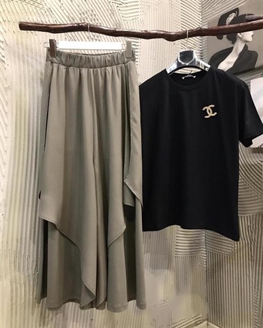Tasarım Model Etek Pantolon (HAKİ & SİYAH)