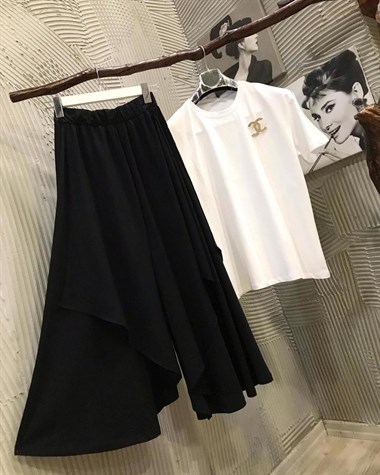 Tasarım Model Etek Pantolon (HAKİ & SİYAH)