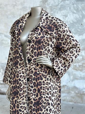 Tasarım Model Leopar Desenli Treçkot (Kahve)