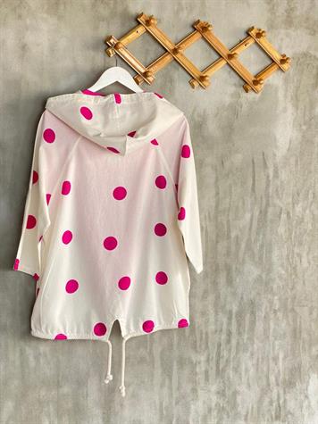 Tasarım Model Puantiyeli Ceket (Pembe)