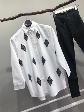 Tasarım Model Taş İşçilikli Gömlek