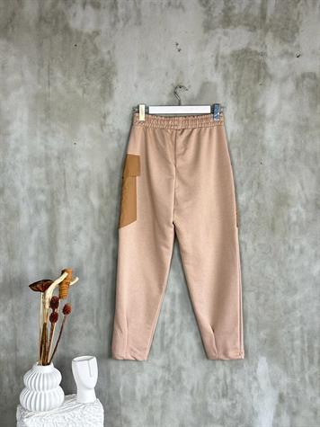Tasarım Paraşüt Cep Detaylı Şalvar Model Pantolon (Bej)