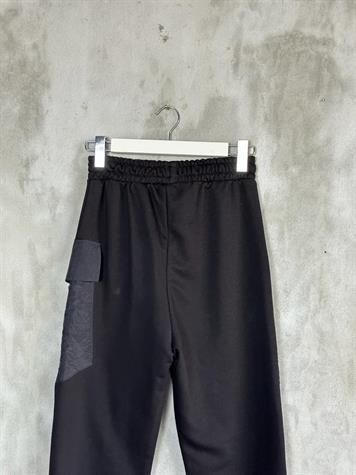 Tasarım Paraşüt Cep Detaylı Şalvar Model Pantolon (Siyah)