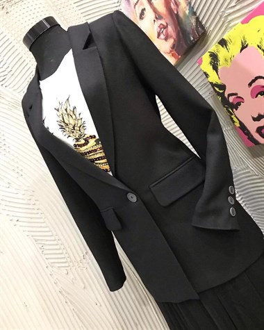 Tek Düğmeli Blazer Ceket