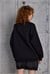 Amour Dantel Detaylı Şardonlu Sweatshirt (Siyah)