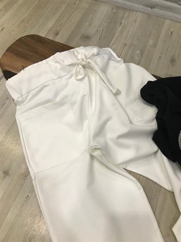 Tok Penye Eşofman Pantolon (BEYAZ)