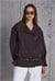 Tokalı Kemerli Premium Oversize Trenç Mont (Kahve)
