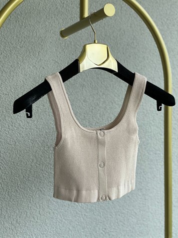 Triko Crop (Bej)