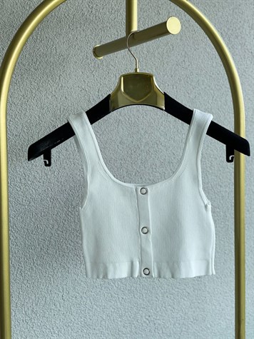 Triko Crop (Beyaz)