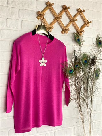 Triko Tunik (Fuşya)