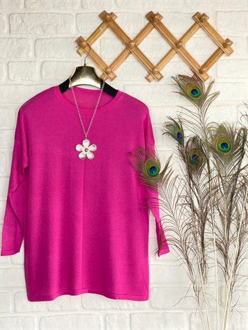 Triko Tunik (Fuşya)