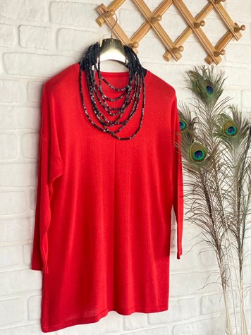 Triko Tunik (Kırmızı)