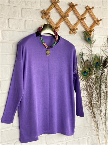 Triko Tunik (Mor)