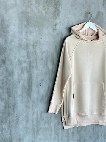 Tunik Boy Yan Yırtmaçlı Kadın Sweat (Bej)